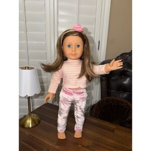 American Girl Doll TLM 23 Brown Hair and Blue Eyes